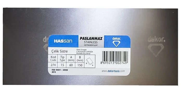 DEKOR 274 ÇELİK SİSTRE (PASLANMAS ÇELİK)